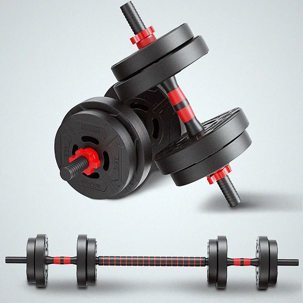 Fitvids 40lbs 2in1 Adjustable Dumbbell Set Multi-Functional Changeable Dumbbell