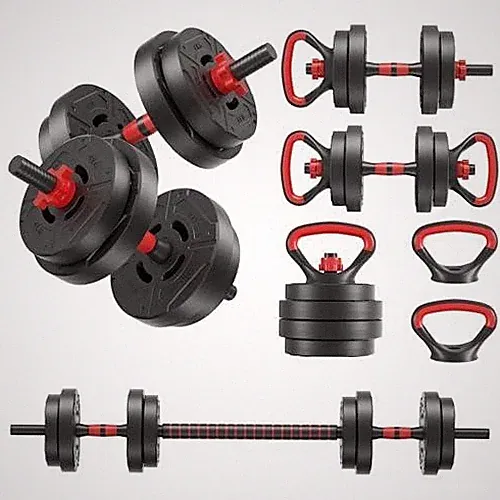 Fitvids 40lbs 4in1 Adjustable Dumbbell Set, Multi-Functional Changeable Dumbbell