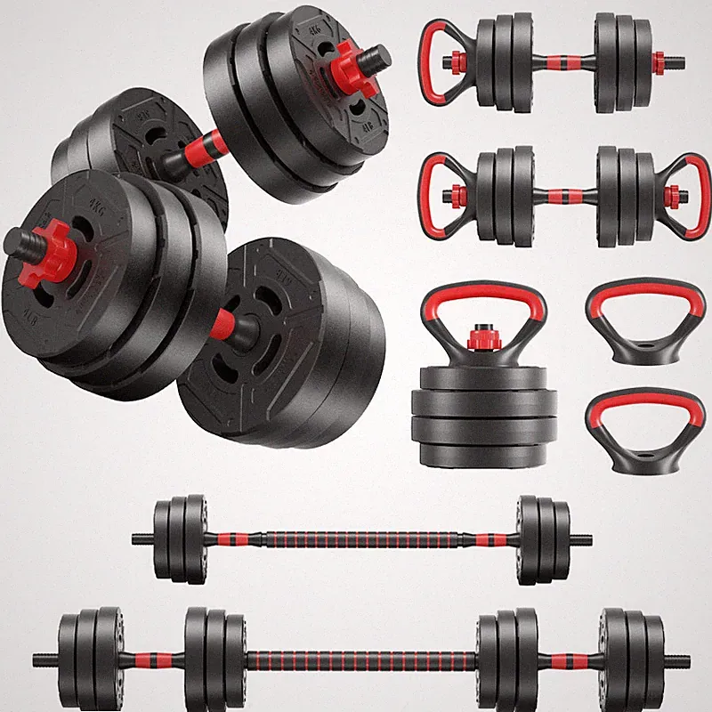 Fitvids 60Lbs 4In1 Adjustable Dumbbell Set Multi-Functional Changeable Dumbbell