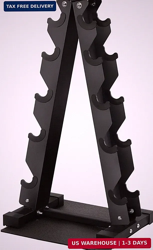 Fitvids A-Frame Dumbbell Weight Rack, Vertical Storage Rack for Dumbbells, Weigh