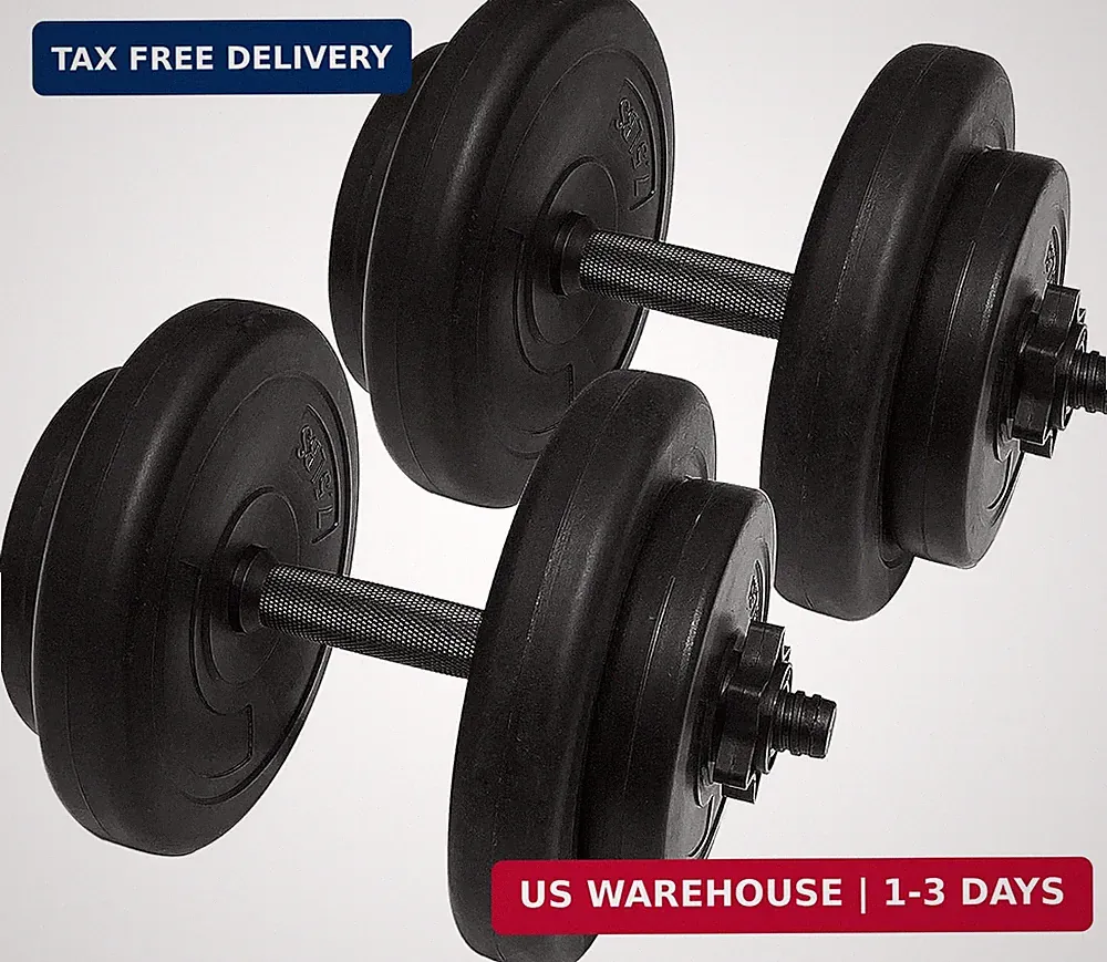 Fitvids Adjustable Dumbbell Set, 40lbs Free Weights Set for Exercise and Fitness