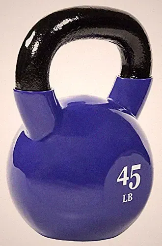 FITVIDS EVERYDAY ESSENTIALS ALL-PURPOSE COLOR VINYL COATED KETTLEBELL, - PURPLE