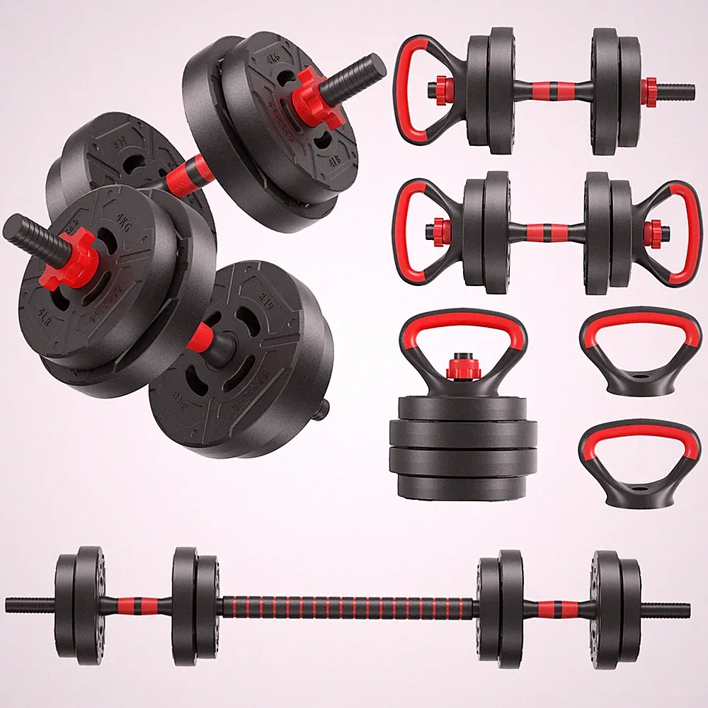 Fitvids Multi-Functional Changeable Dumbbell Adjustable Weights, 40LBS, 4 in 1