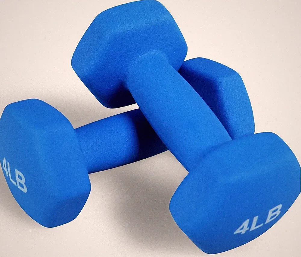 Fitvids Neoprene Dumbbell Hand Weights, Anti-Slip, Anti-roll, Hex Shape...