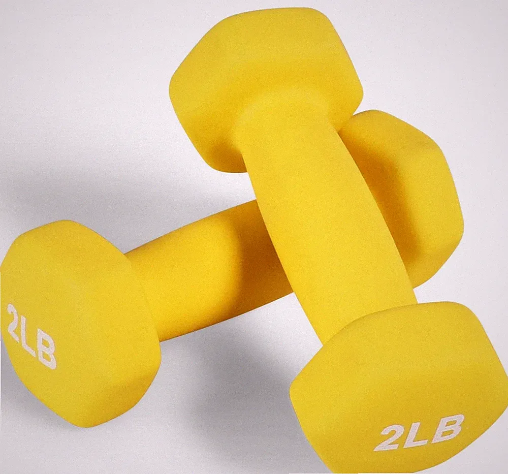 Fitvids Neoprene Dumbbell Hand Weights, Anti-Slip, Anti-roll, Hex Shape...
