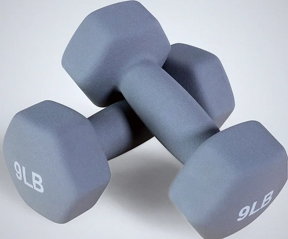 Fitvids Neoprene Dumbbell Hand Weights, Anti-Slip, Anti-roll, Hex Shape Color...