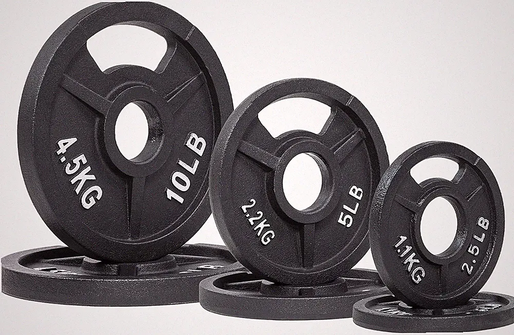 Fitvids Olympic 2-Inch Cast Iron Plate Weight Plate for Strength Training and W