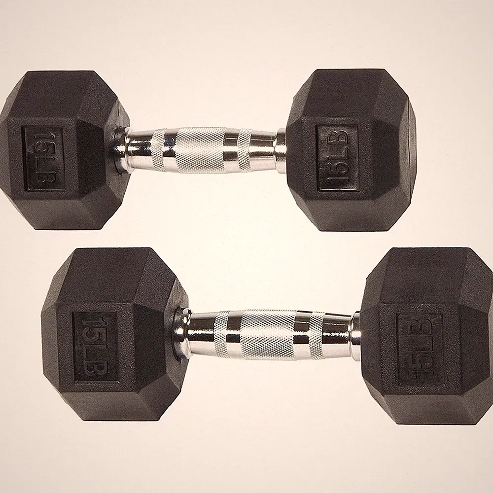 Fitvids Rubber Coated Hex Dumbbell Set with Storage Rack, 100/150/200/550 LB...