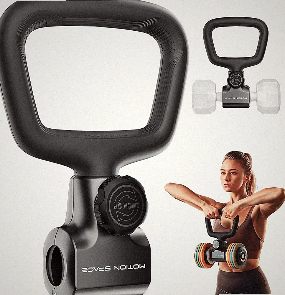 Flexible Dumbbell Converter - 260 LBS Weight Capacity Adjustable Alloy Steel Bar
