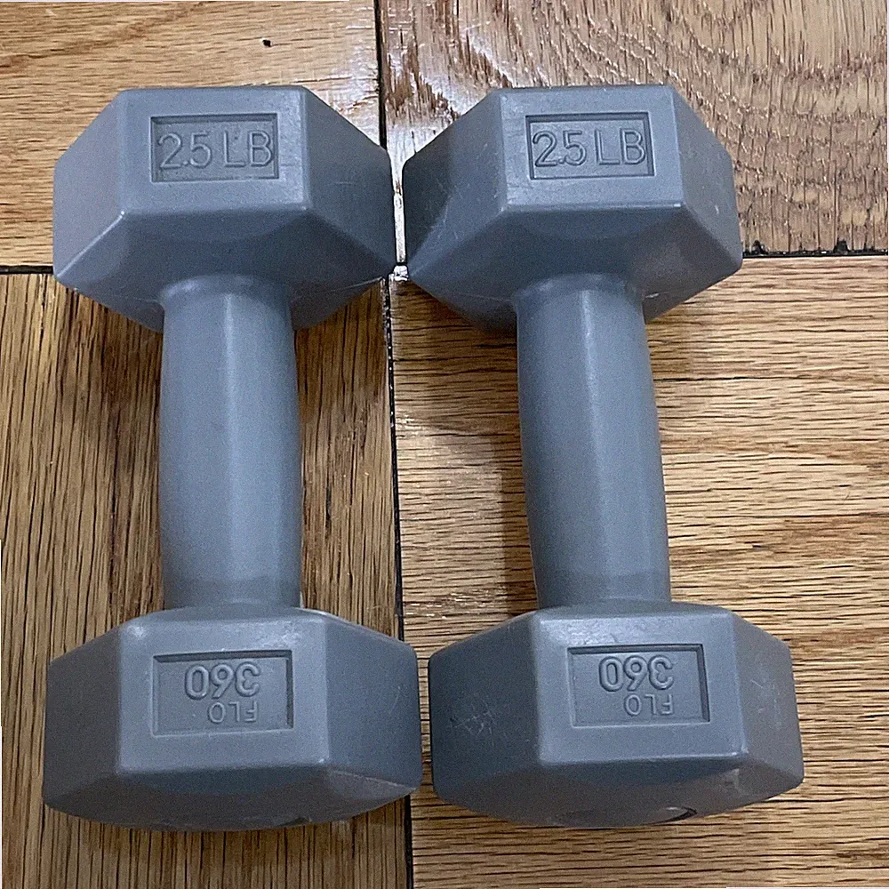 FLO 360 Women's Dumbbell Pair Weight set Grey 2.5 lb pounds each