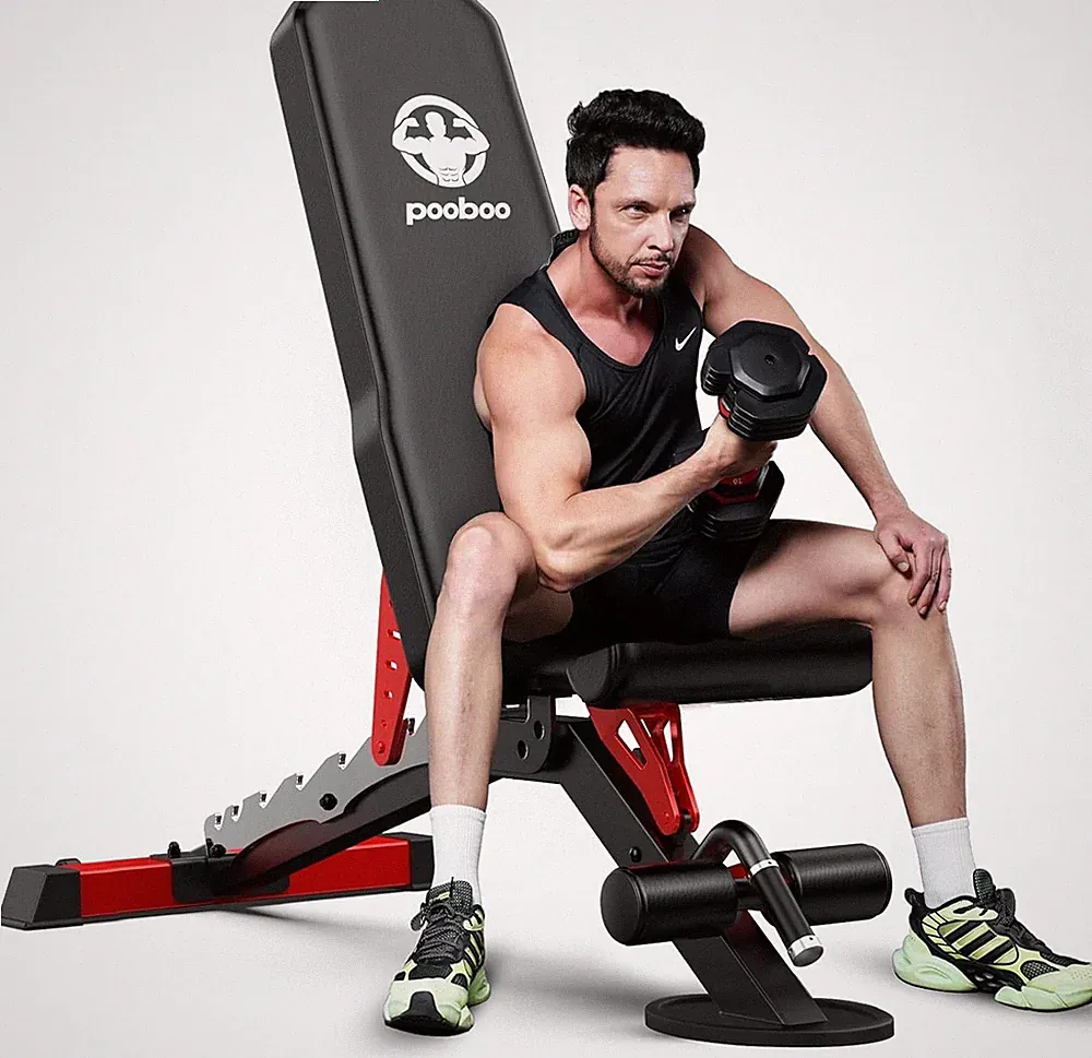Foldable Dumbbell Bench Weight Bench Incline Bench Indoor Fitness Workout Bench