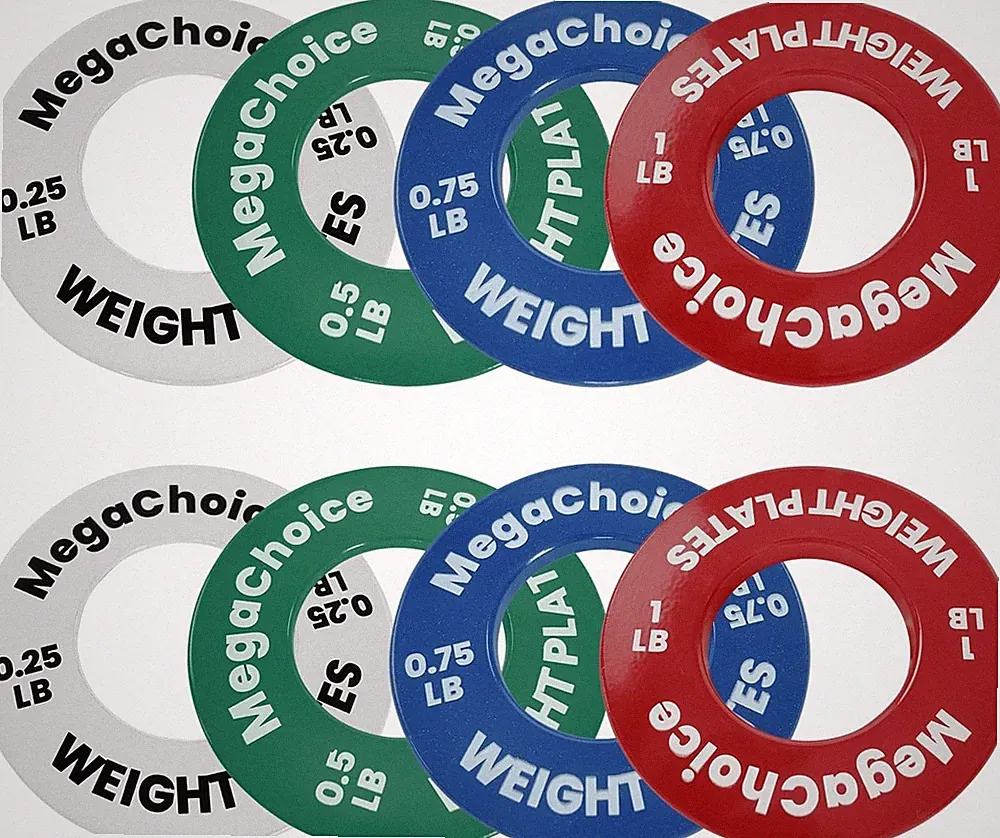 Fractional Plates Set 0.25/0.5/0.75/1 LB Micro Plates Bundle Incremental Weight