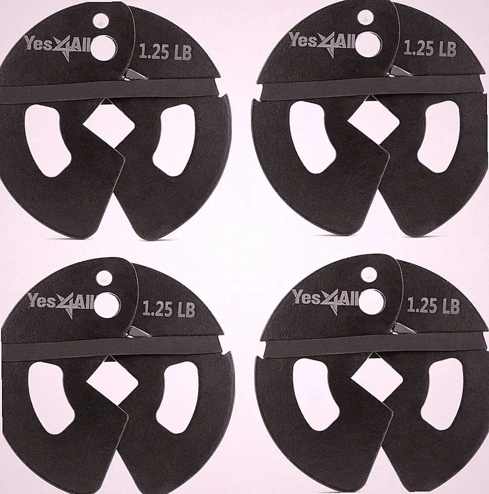 Fractional Weight Plates Set, Available In Steel And Rubber, 1.25LB x4pcs(Steel)
