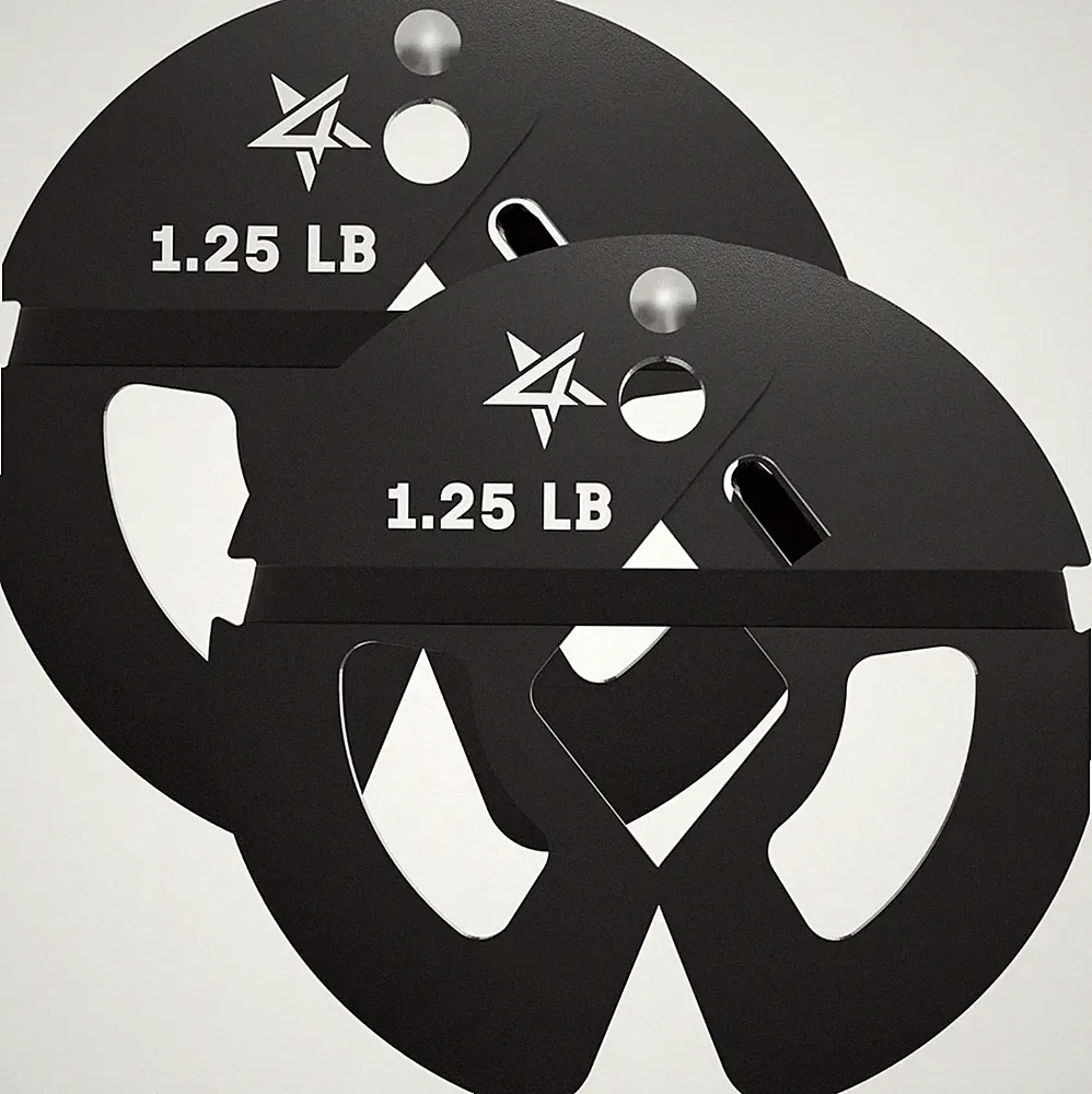 Fractional Weight Plates Set, Available in Steel and Rubber, Set of 2/4/6 Plates
