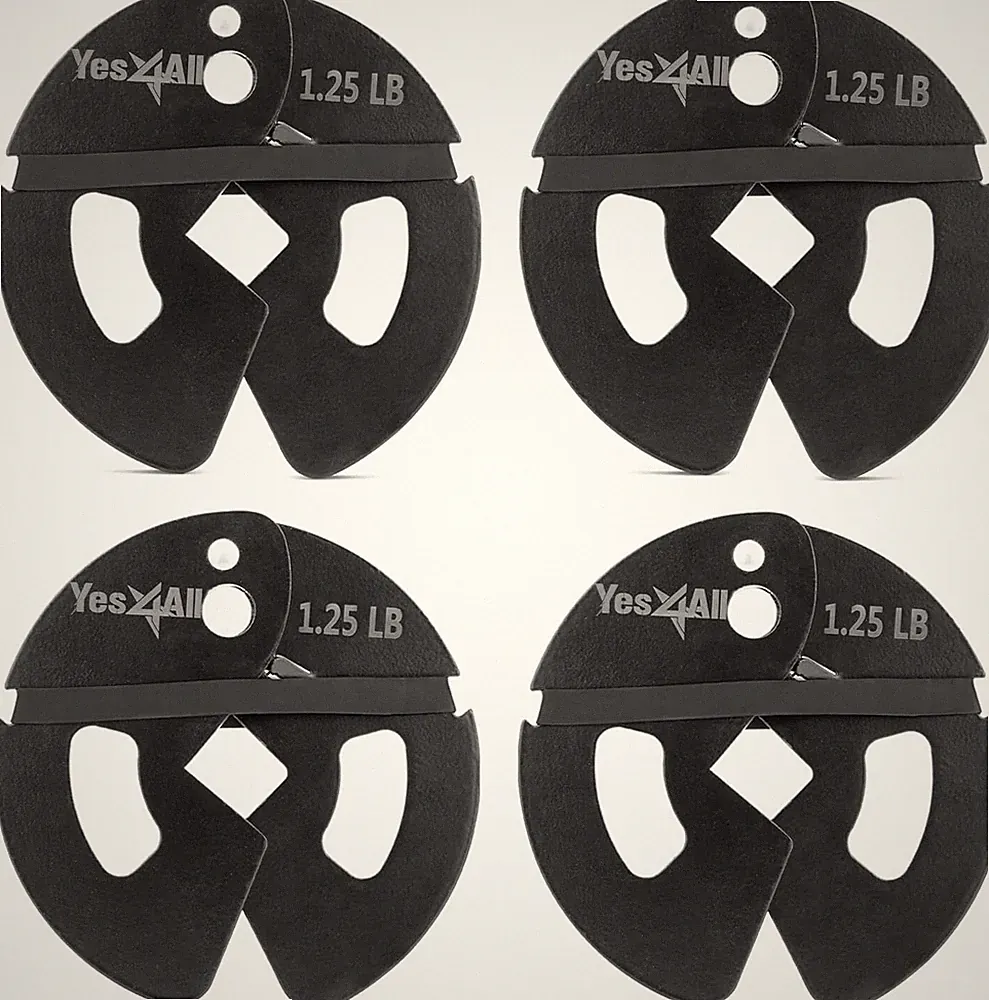 Fractional Weight Plates Set, Available In Steel And Rubber, Set of 4 Plates