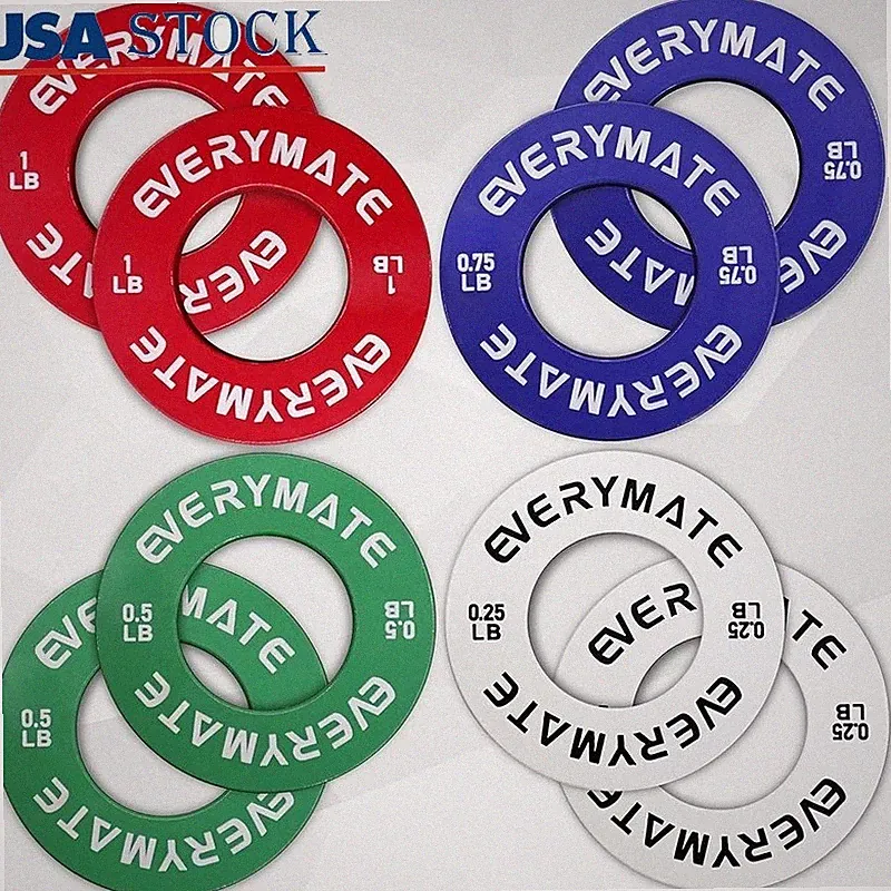 Fractional Weight Plates Set of 8 Steel Core Gym Training Olympic Compatible New