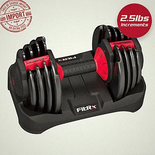Free Shipping!!! FitRx SmartBell, 9 in 1 Adjustable Dumbbell, 25 lb
