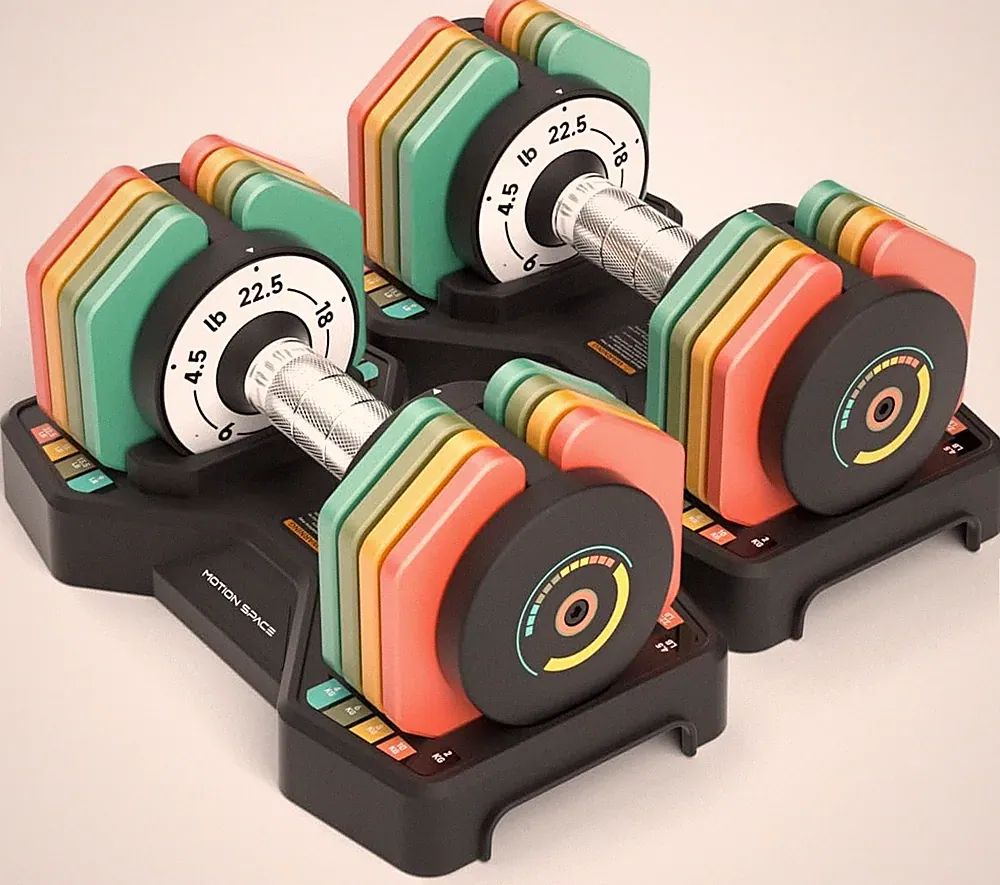 Full Body Dumbbell Set Quick Switch 22.5LB Pair