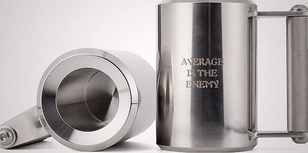 Funny 6KG Dumbbell Mug - Stainless Steel Fitness Cup for Gym Lovers