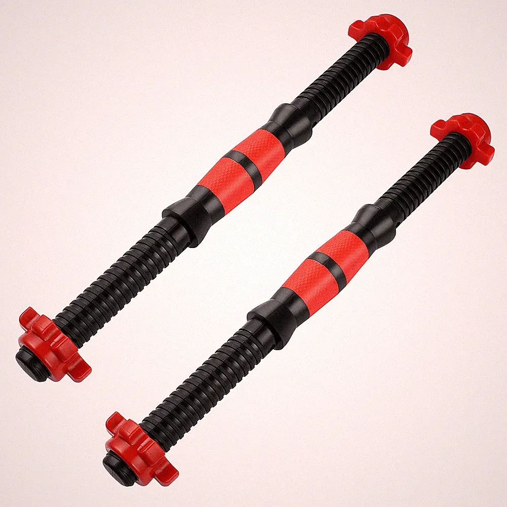 Garneck 16.5inch Threaded Dumbbell Handles,2pcs Adjustable Dumbbell Bar Handl...