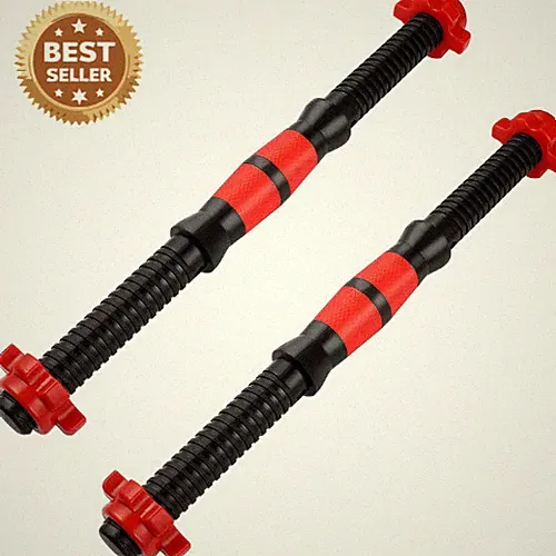 Garneck Threaded Dumbbell Handles,2pcs Adjustable Dumbbell Bar Handles with 4pcs