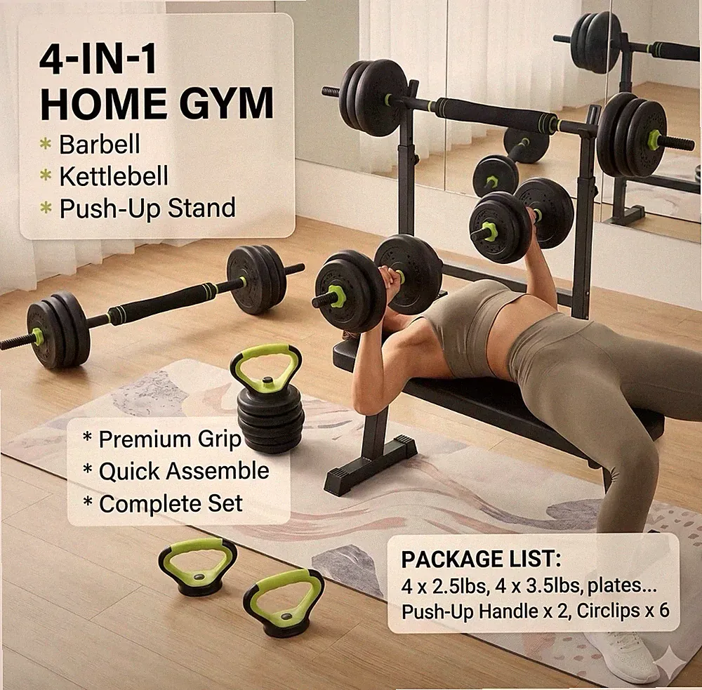 GARVEE Adjustable Dumbbell Weight Set for 30/44/66/85 Ibs, Adjustable Weight