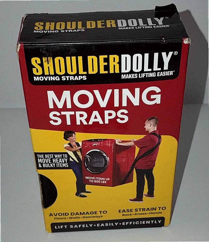 Genuine Shoulder Dolly 2 Person Lifting Straps Moving Furniture System