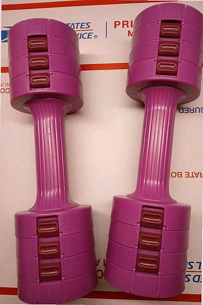 Glaucus Adjustable Dumbbell Set, 5 Lbs Each. 10 Lbs Total
