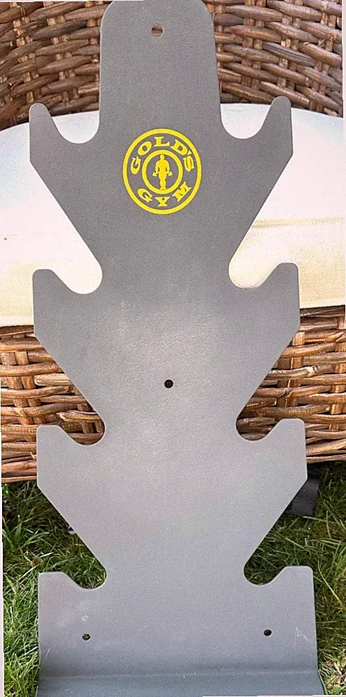 GOLD'S GYM 4 TIER DUMBBELL METAL RACK NEW