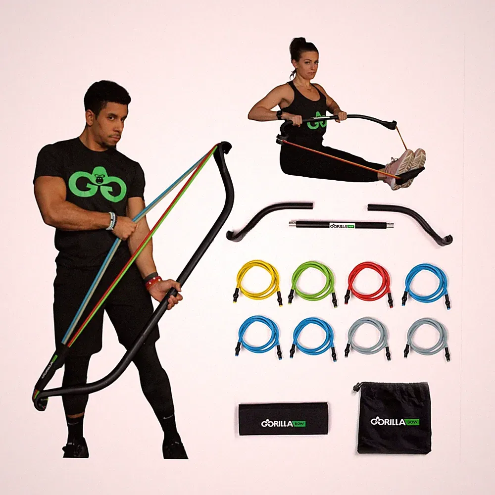 Gorilla Bow Travel All-in-ONE Strength Training Equipment, Portable Home Gym...