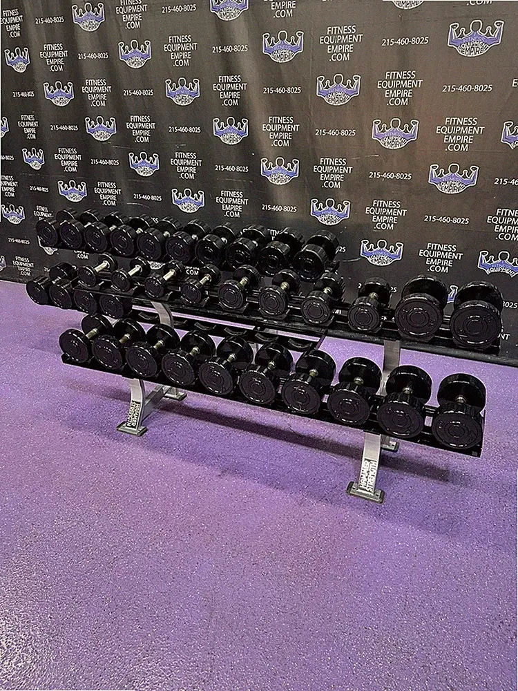 GP American Barbell Rubber Covered Dumbbell Set 10-100 Lbs -BUYER PAYS SHIPPING