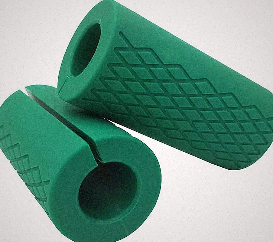 Grip Fat Dumbbell Barbell, Thick Bar Grips for Weightlifting Fitness Handle, Sil