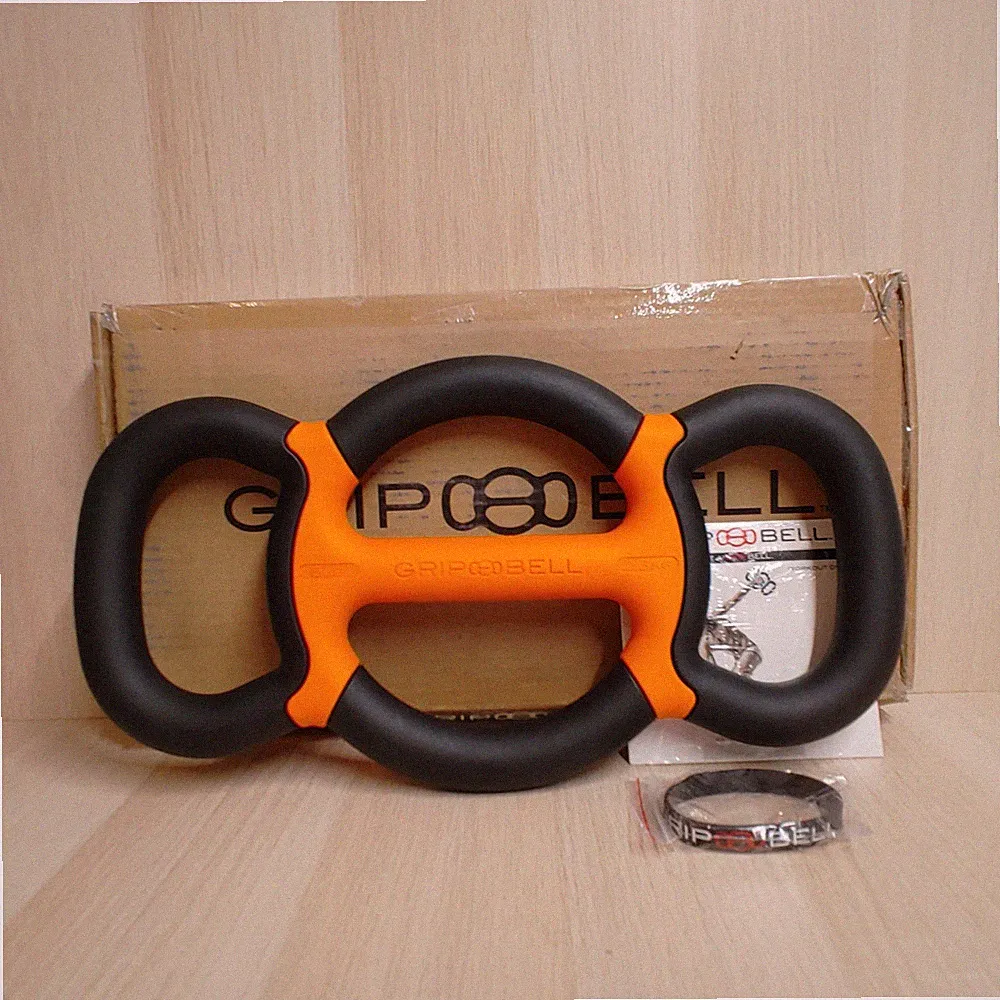 GripBell 5lb Weight Black/Orange Rubber