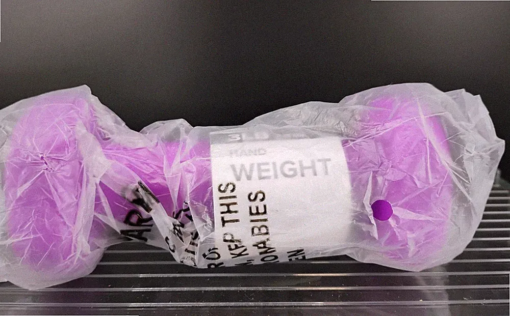 Hand Weight 3lb Neoprene Coated Dumbbell Purple Durable Grip