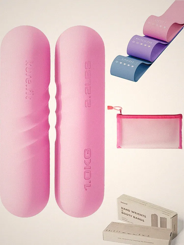 Hand Weight Bars for (2.2 LB) | Resistance Booty Bands | Pilates, Yoga, Dance...