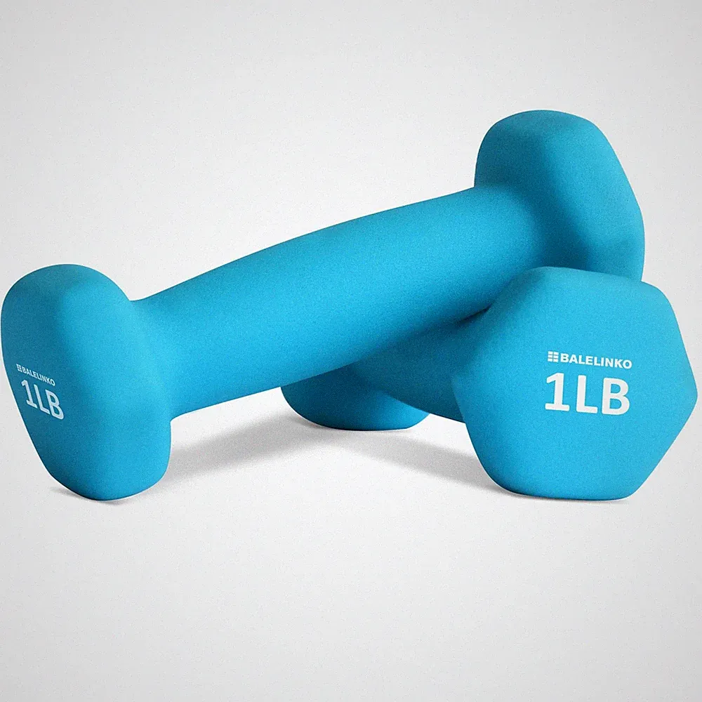 Hand Weight Neoprene Coated Dumbbell, Exercise & Fitness Dumbbell for Home Gy...