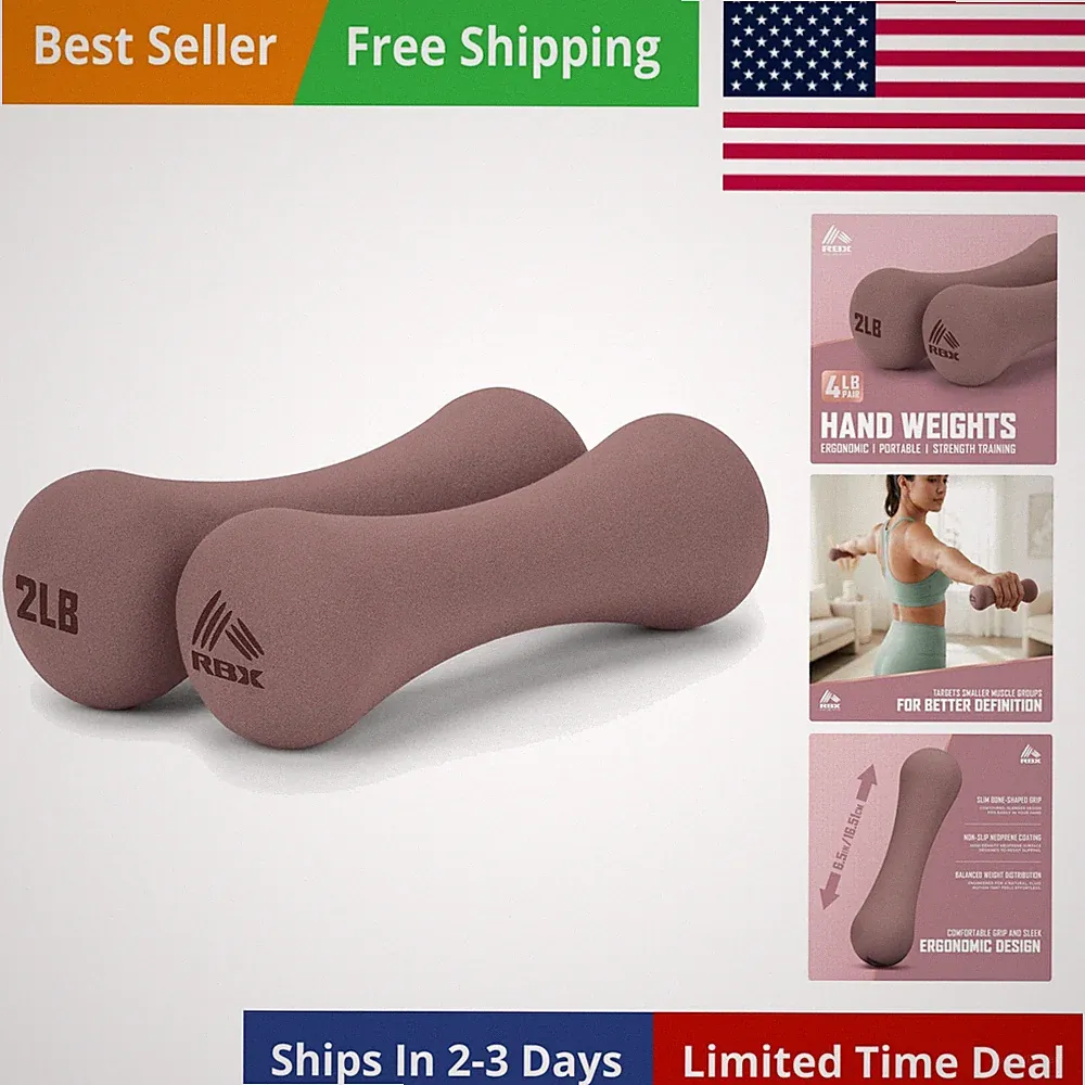 Hand Weights, Neoprene Hand Weights for Home Workouts, Cardio & Strength Trai...