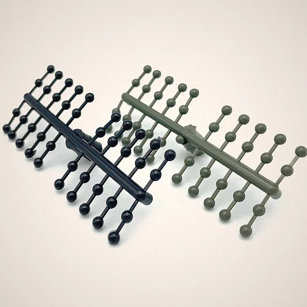 HARELINE MONO NYMPH EYES - Fly Tying Plastic Dumbbell Eyes - Black or Olive NEW!