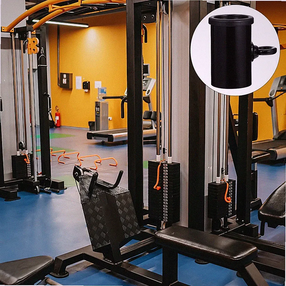 Heavy Duty Steel Dumbbell Conversion Sleeve Practical Fitness Supply Black Color