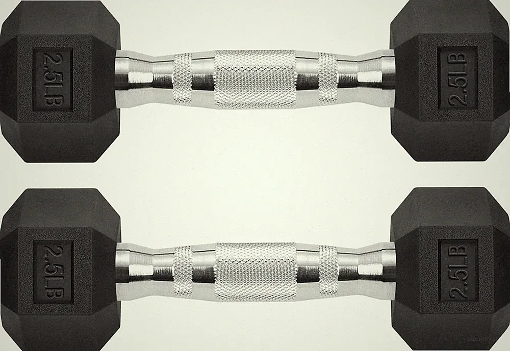 Hex Dumbbells Rubber Coated Cast Iron Hex Black Dumbbell Free Weights for Exerci