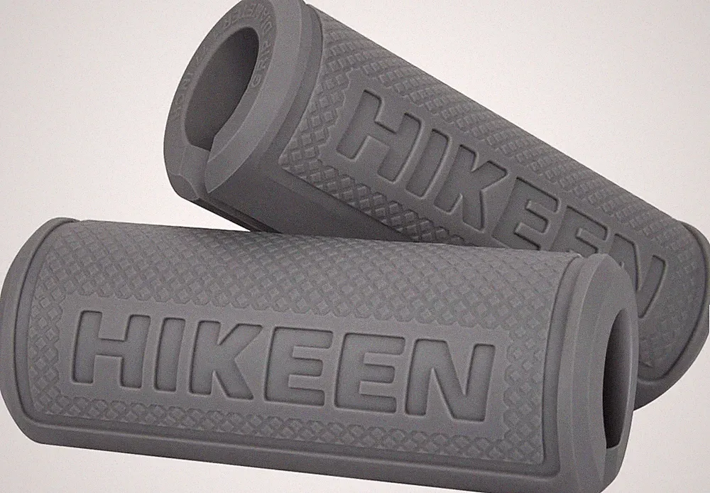 Hikeen Thick Bar Dumbbell Grips,Non Slip Hard Rubber Barbell Grips,Grips for Wei