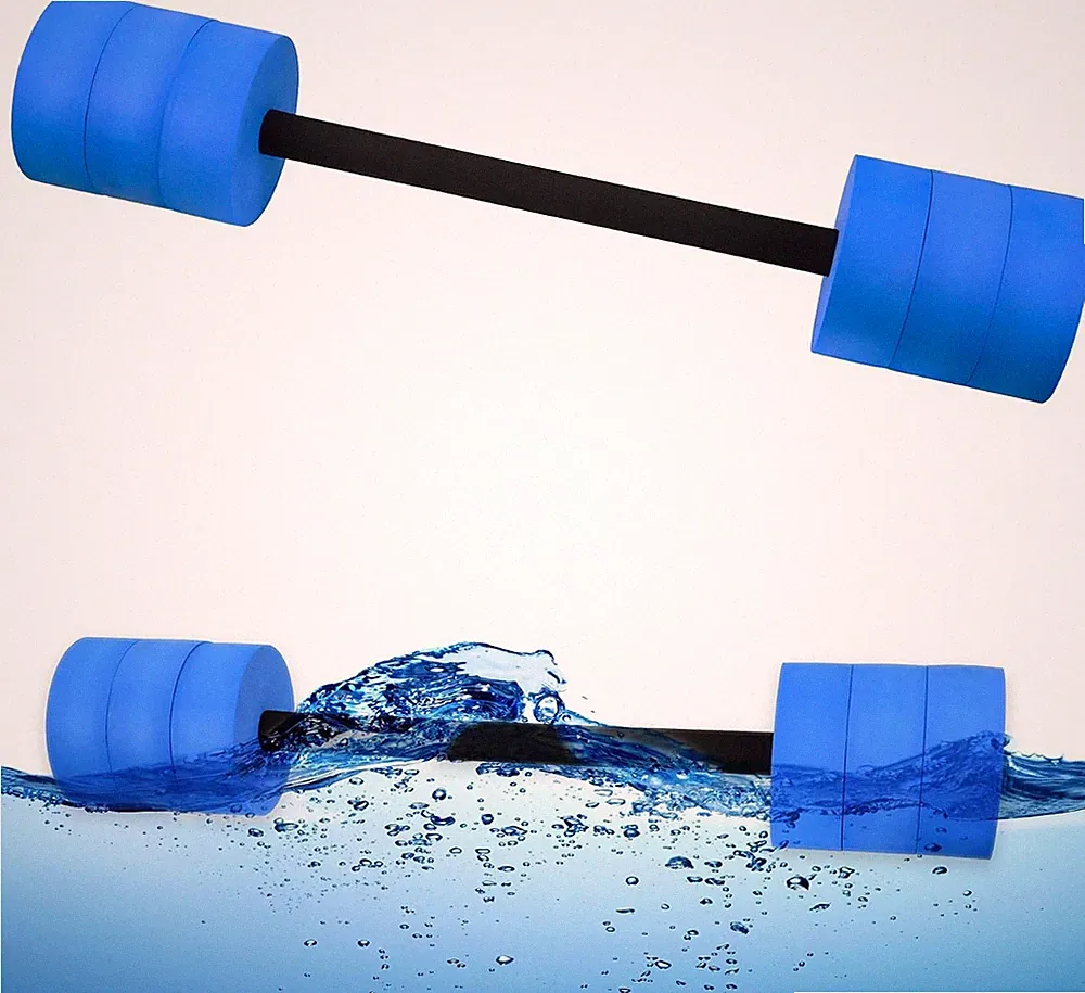 Hikeen Water Dumbbells for Aqua Fitness, EVA Foam, 2-Pack