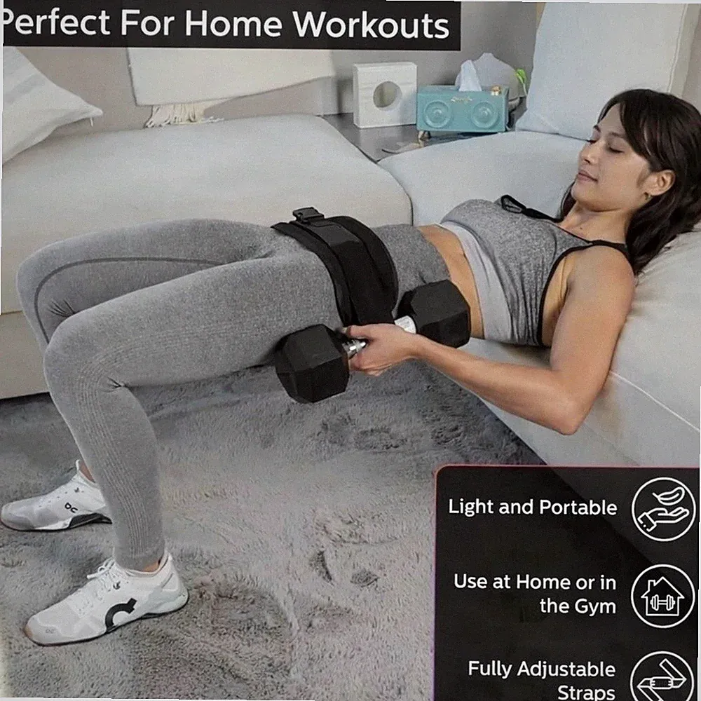 hip thrust belt dumbbell