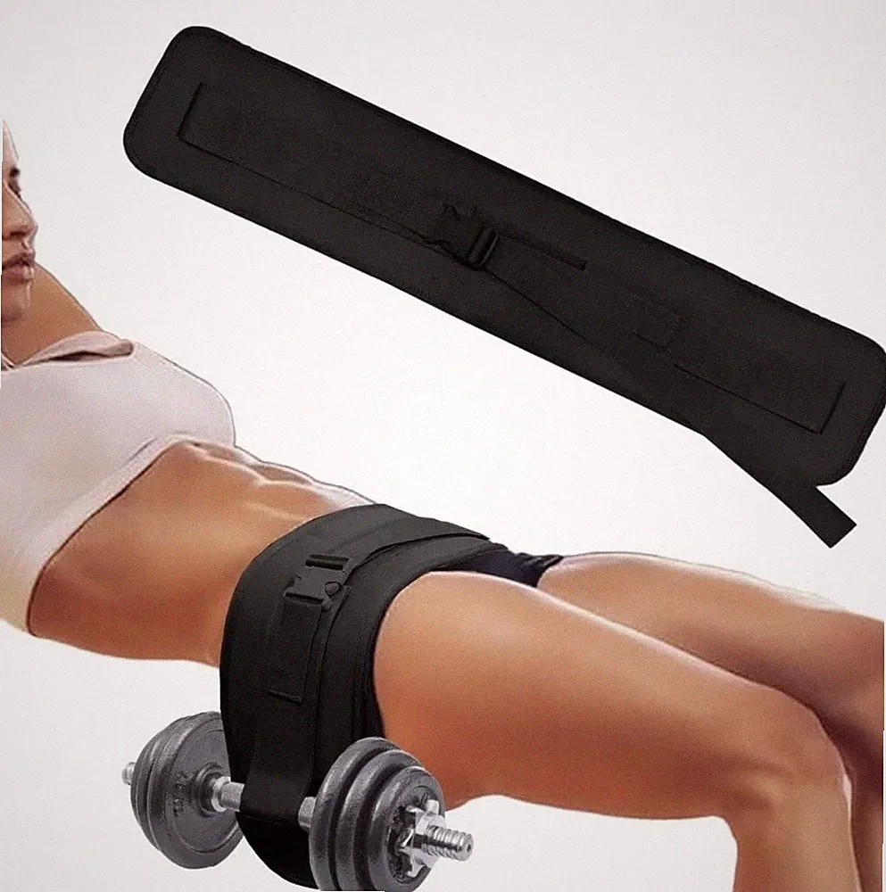 Hip Thrust Belt for Dumbbells, Slip-Resistant Padding for the Gym and On the Go