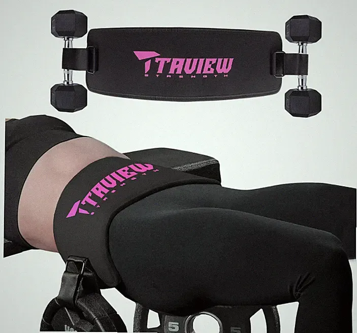 Hip Thrust Belt Pad for Dumbbells Kettlebells | Glute Bridge Belt | Gym Booty Be