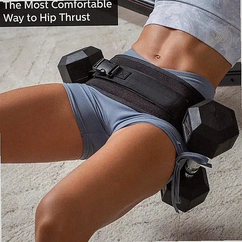Hip Thrust Belt Trainer Adjustable Dumbbell Belt Home Gym Workout
