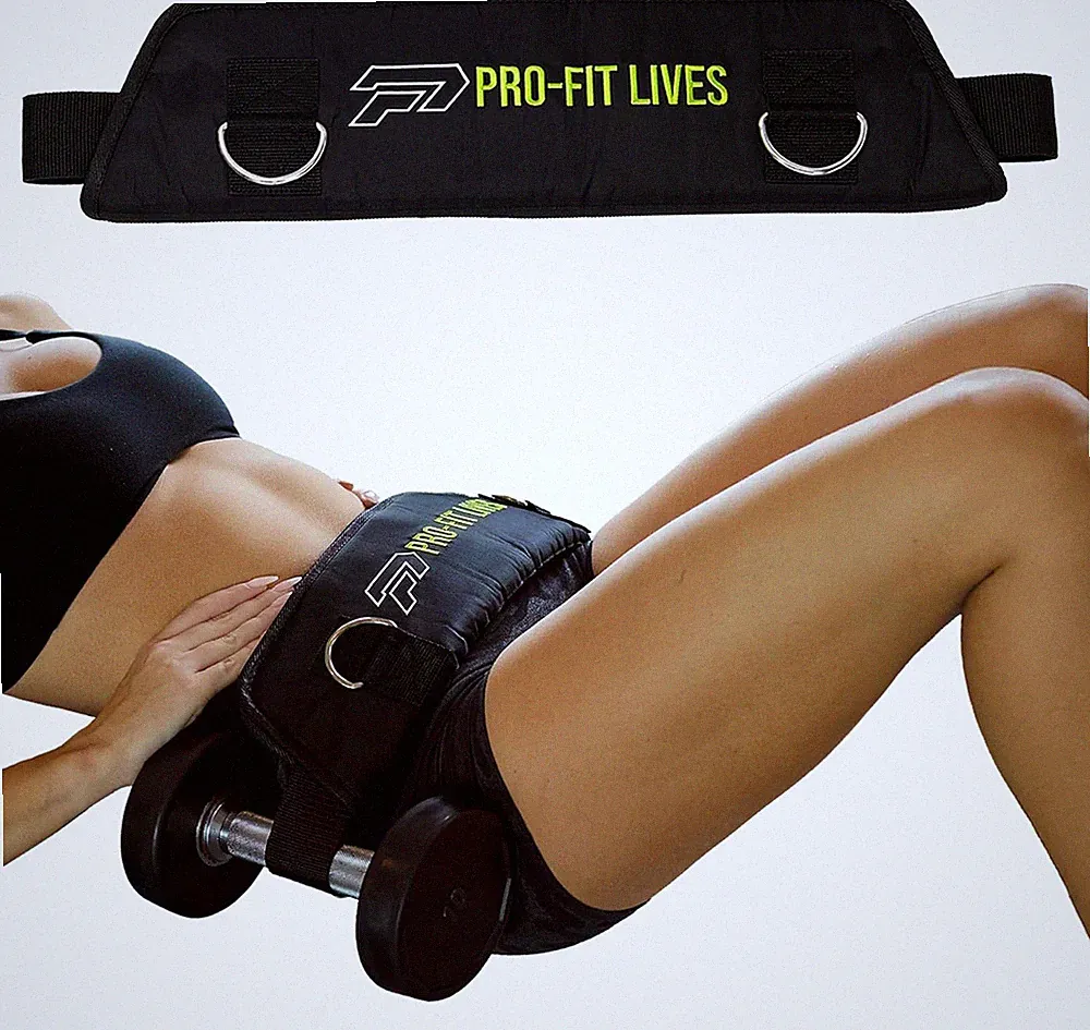 Hip Thrust Belt Weights – Heavy-Duty Dumbbell Plate & Kettlebell Hip Thrust Belt
