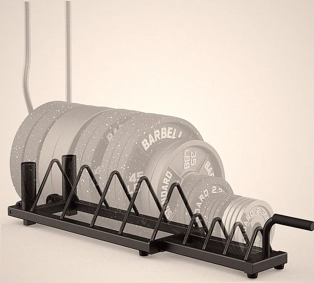Horizontal Weight Plates Rack, Weight Rack for Weight Plates & Olympic