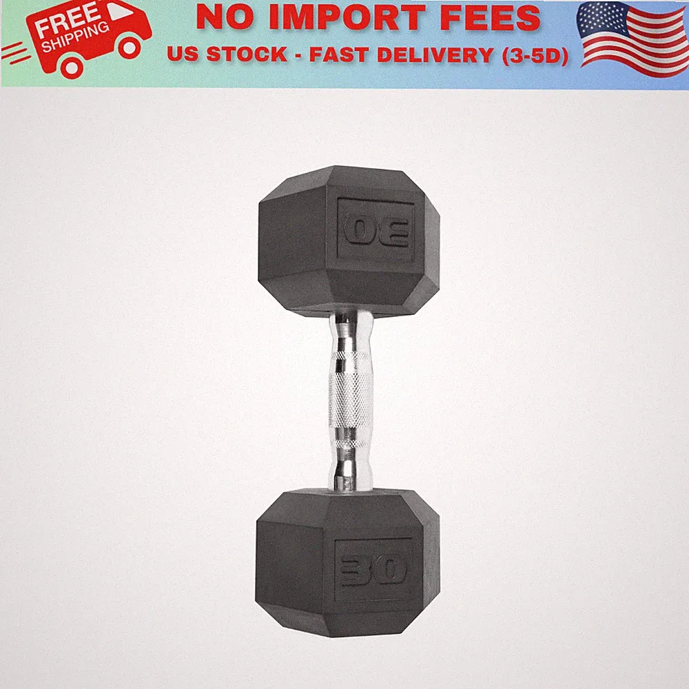 HOT DEAL! CAP Barbell Coated Hex Dumbbell, Single 30 lbs