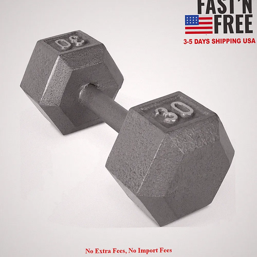 [HOT SALE] CAP Barbell 30lb Cast Iron Hex Dumbbell, Single, NEW USA FREESHIP